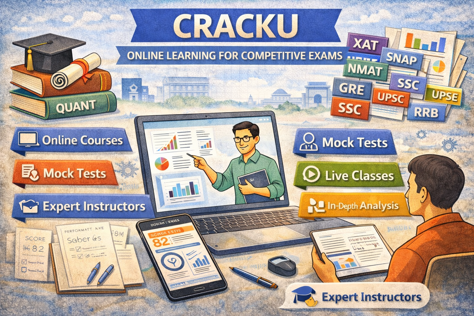 CRACKU (Courses, Batches, Fees, Reviews, Contact)