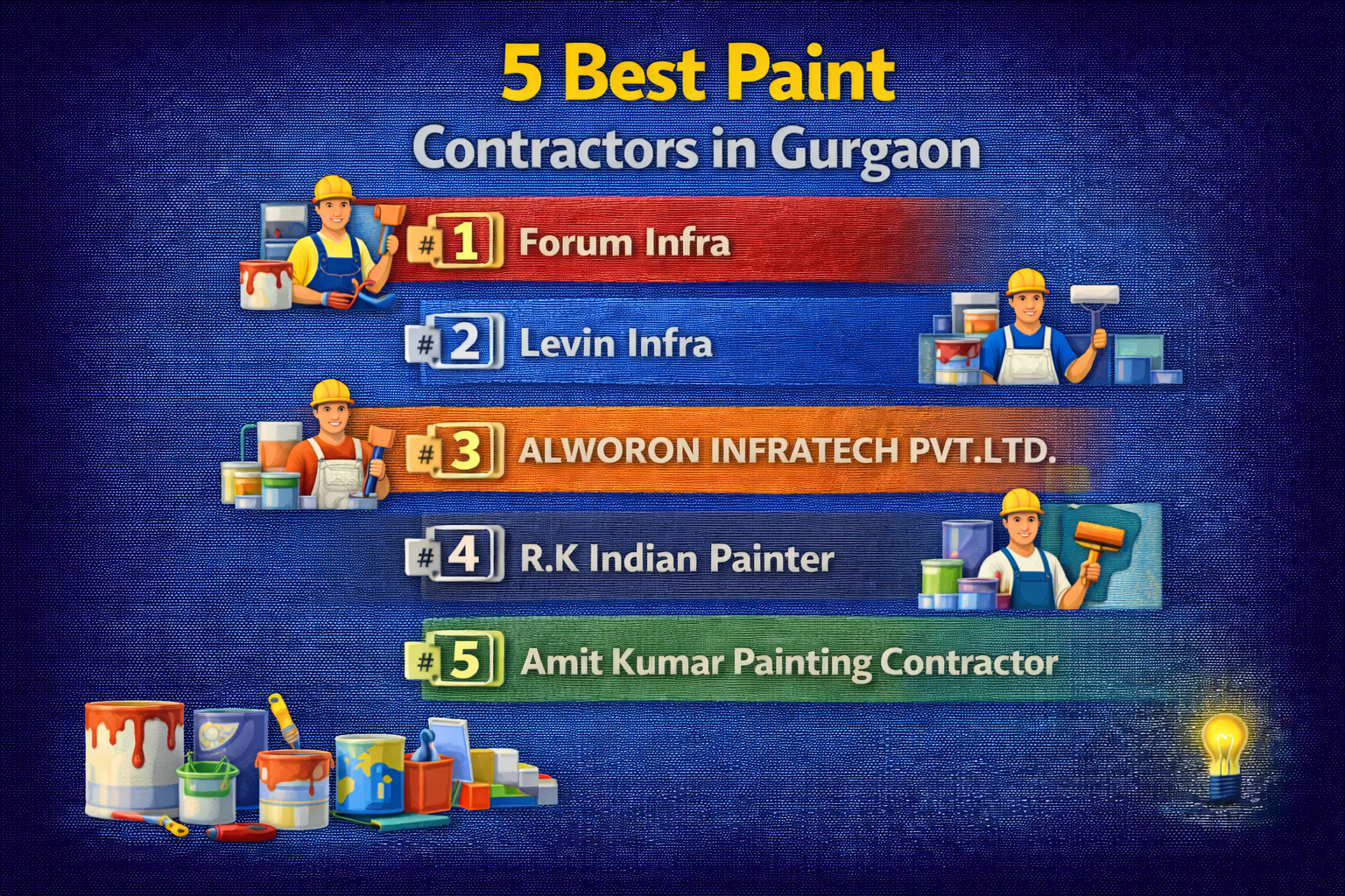 5 Best Paint Contractors in Gurgaon