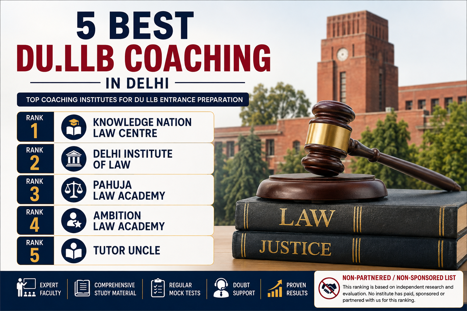 5 Best DU LLB Coaching in Delhi