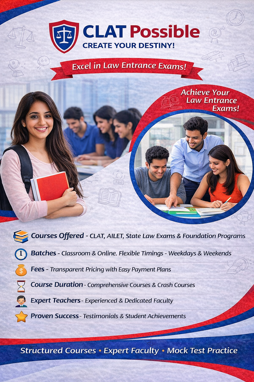 CLAT Possible (Courses, Batches, Fees, Reviews, Contact)