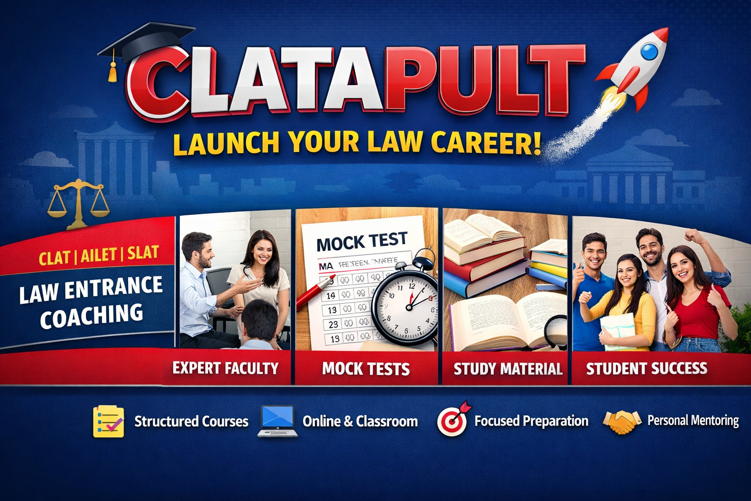 CLATAPULT (Courses, Batches, Fees, Reviews, Contact)