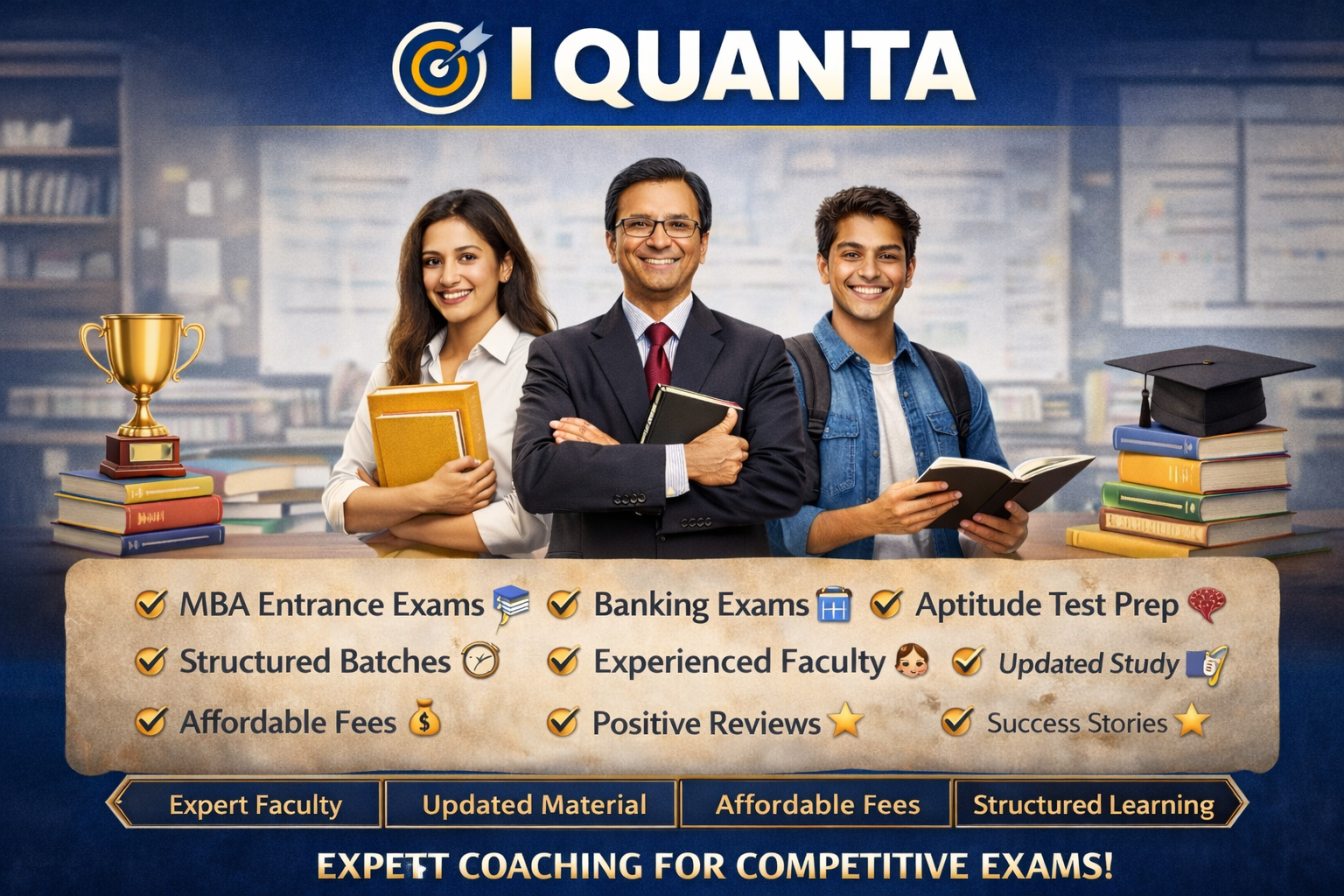 I QUANTA (Courses, Batches, Fees, Reviews, Contact)