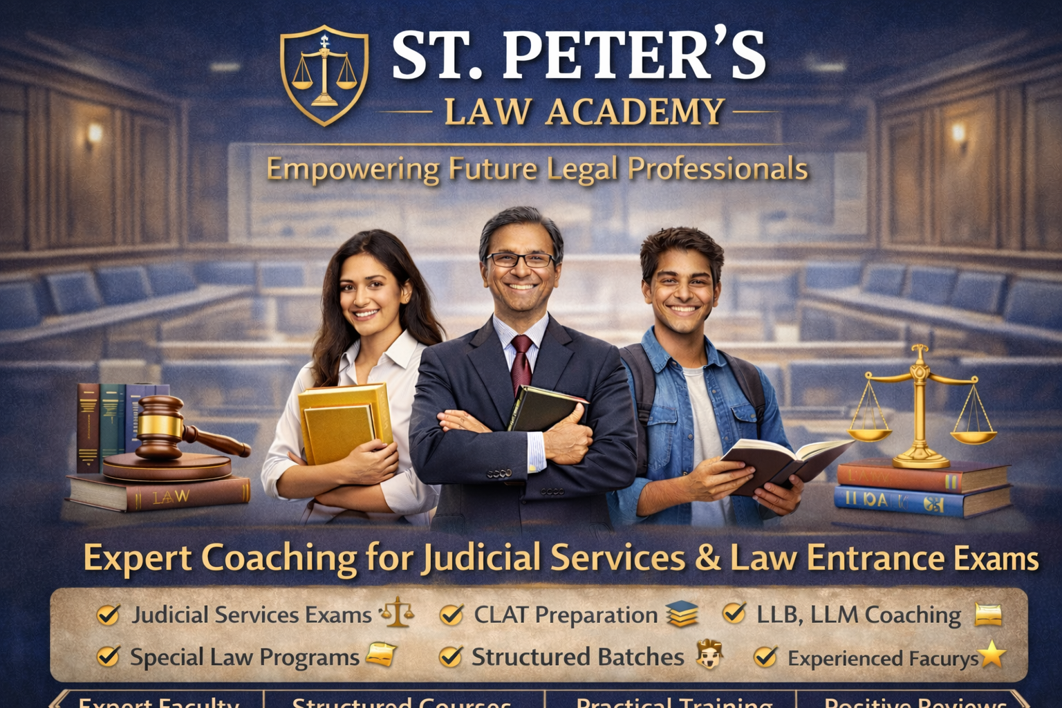 St. Peter's Law Academy (Courses, Batches, Fees, Reviews, Contact)
