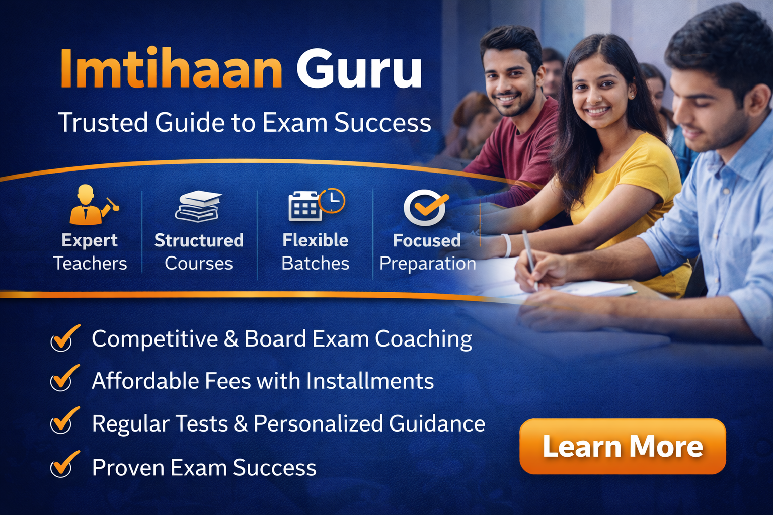 Imtihaan Guru (Courses, Batches, Fees, Reviews, Contact)