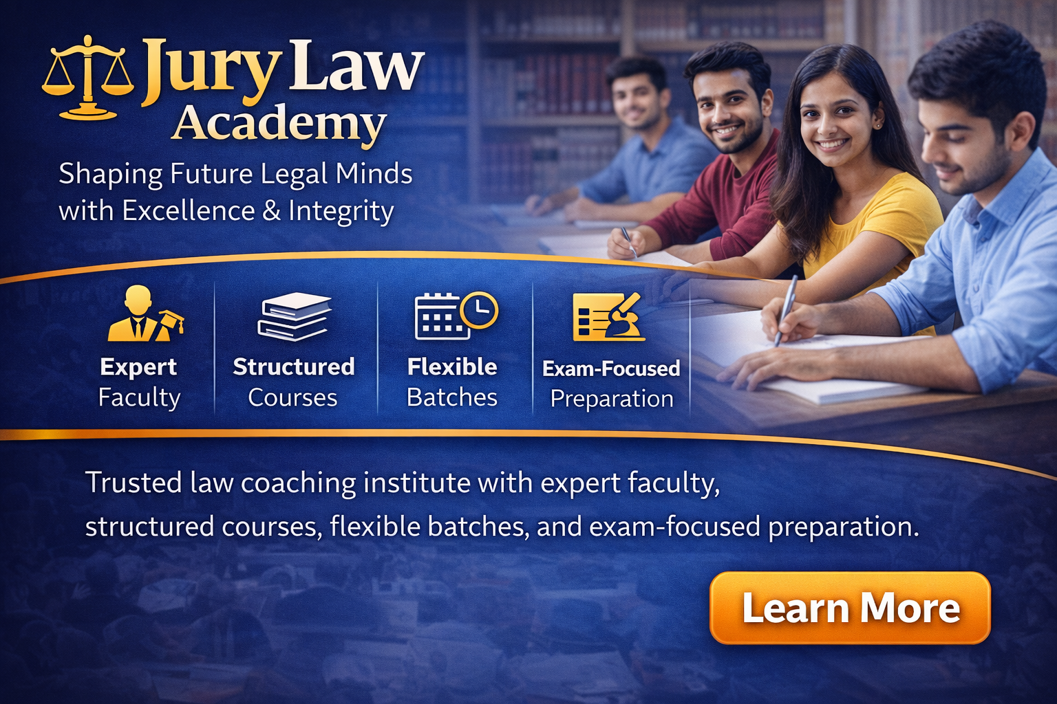 Jury Law Academy (Courses, Batches, Fees, Reviews, Contact)