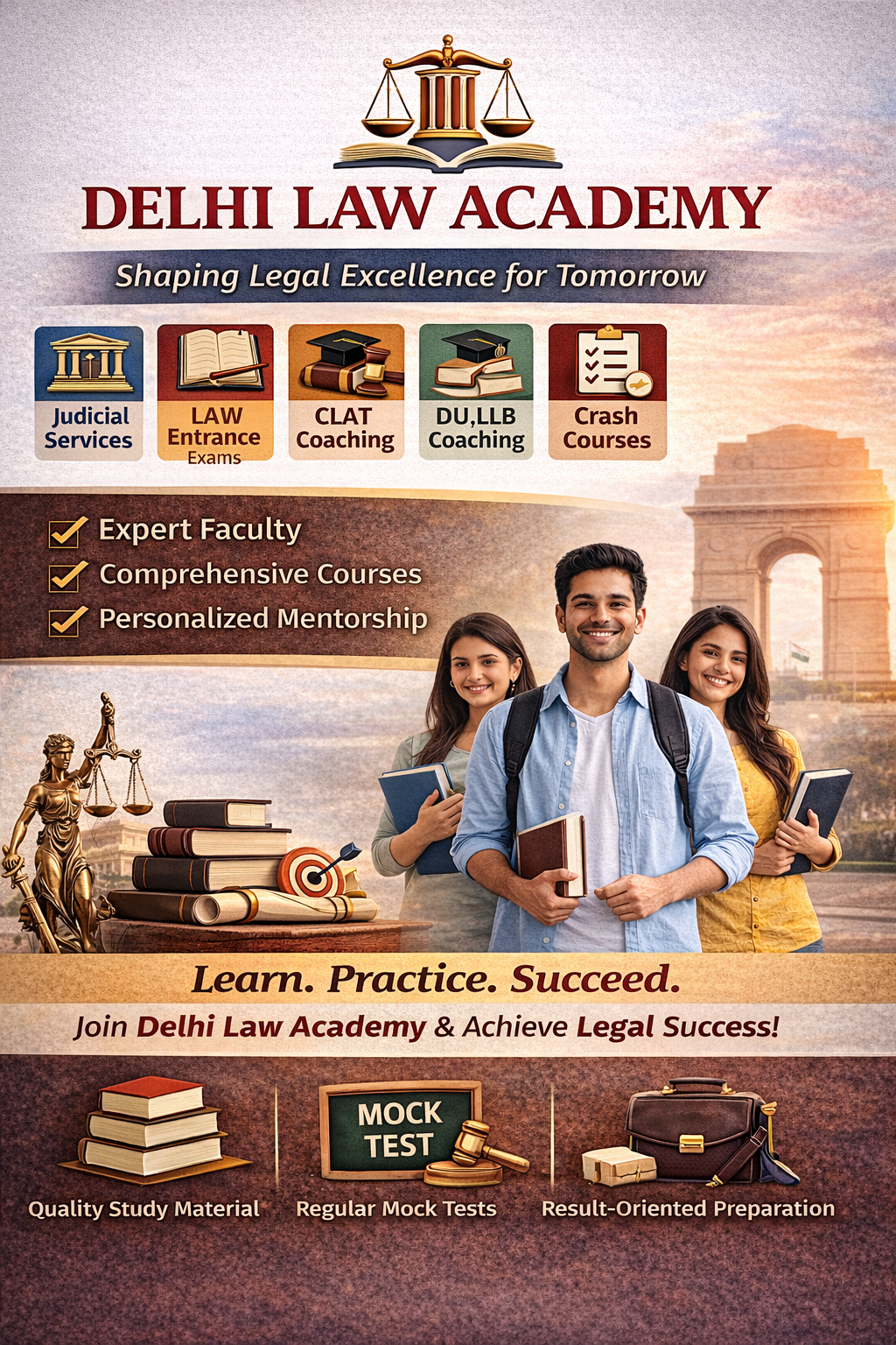 Delhi Law Academy (Courses, Batches, Fees, Reviews, Contact)