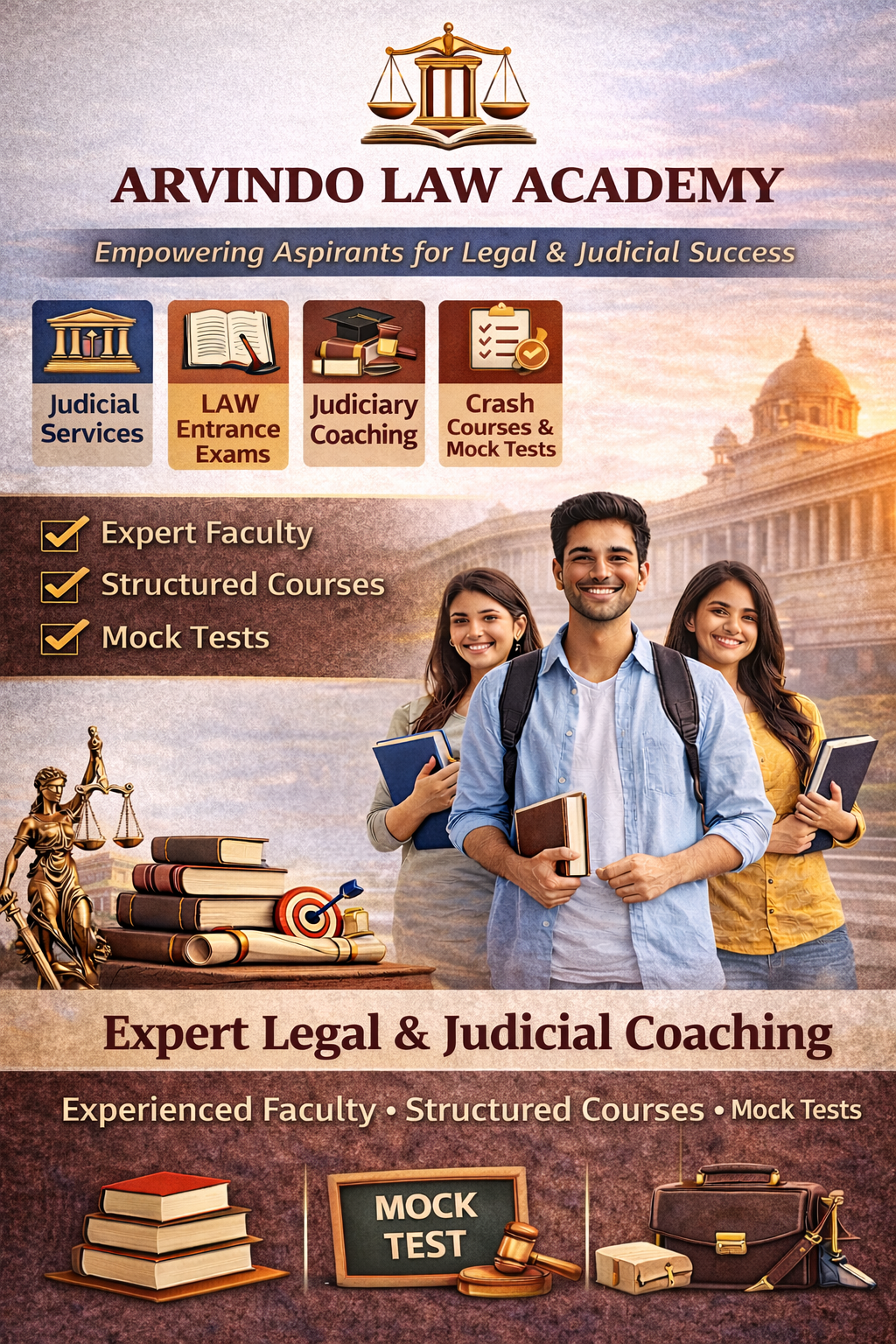 Arvindo Law Academy (Courses, Batches, Fees, Reviews, Contact)