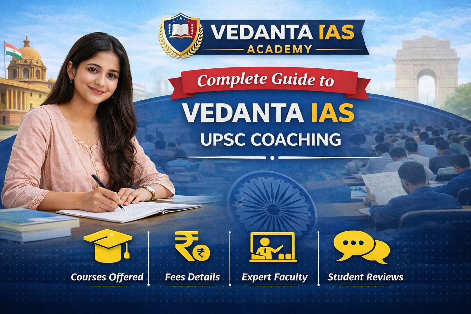 VEDANTA IAS ACADEMY (Courses, Batches, Fees, Reviews, Contact)