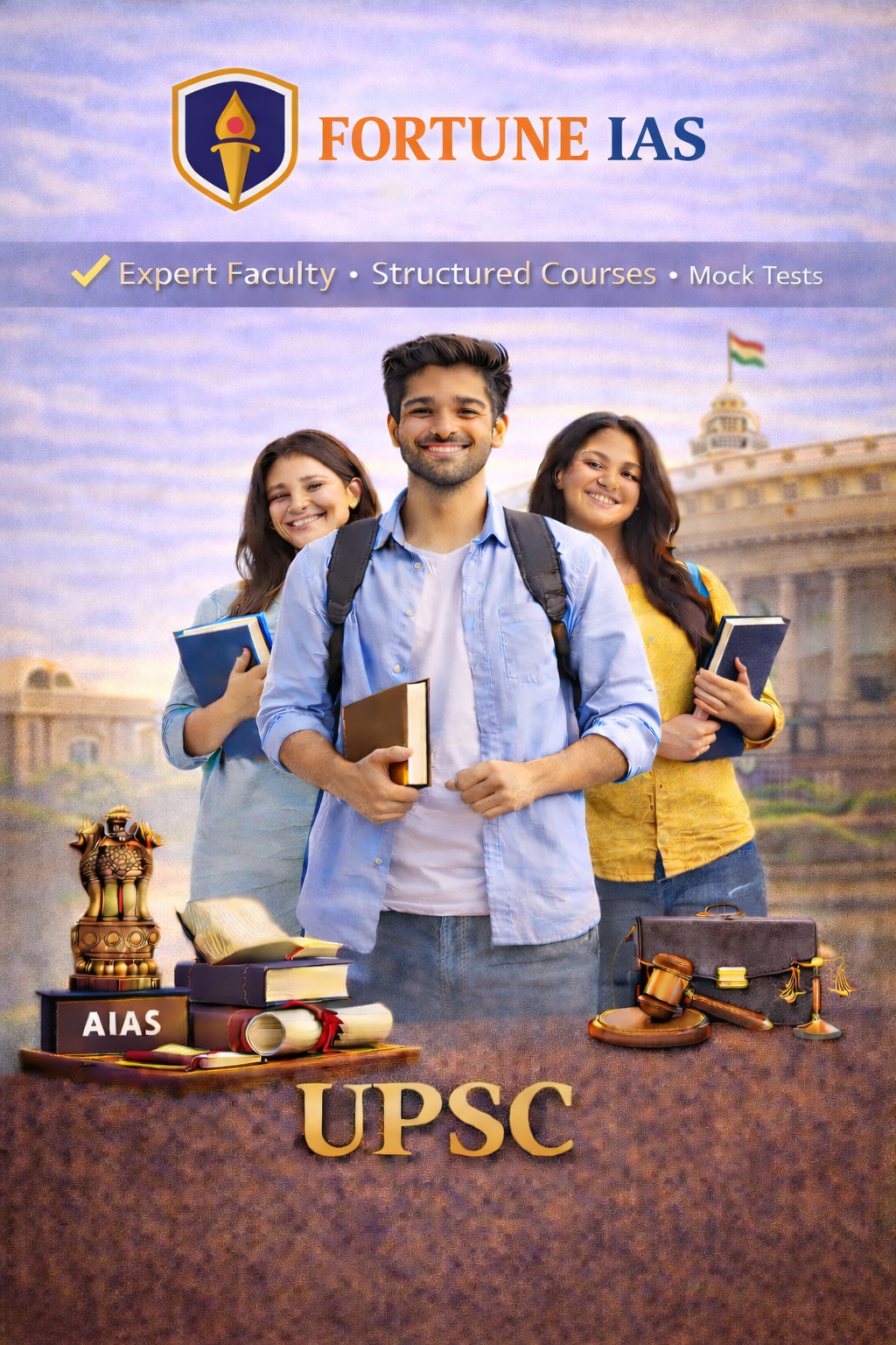 FORTUNE IAS (Courses, Batches, Fees, Reviews, Contact)