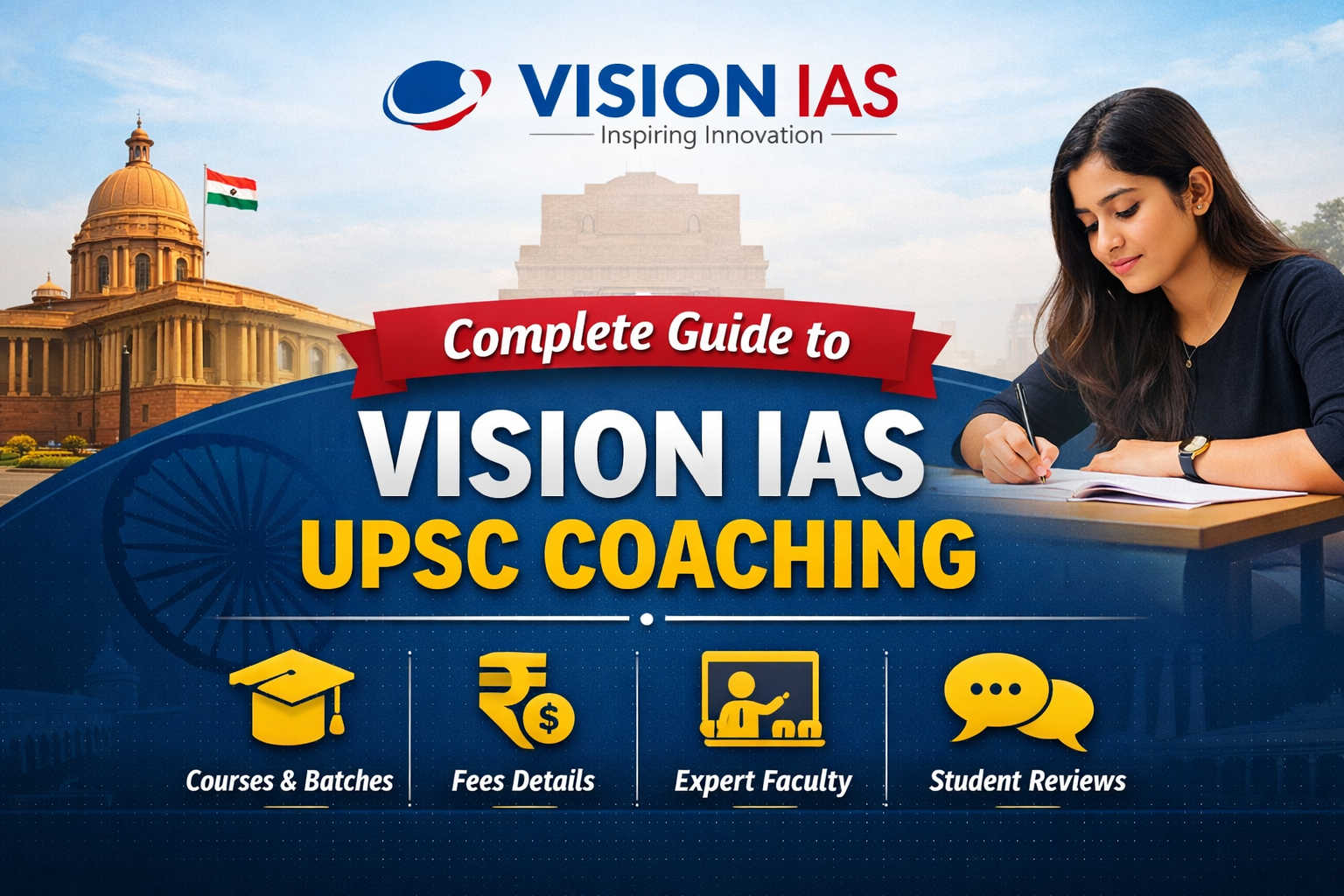Vision IAS (Courses, Batches, Fees, Reviews, Contact)