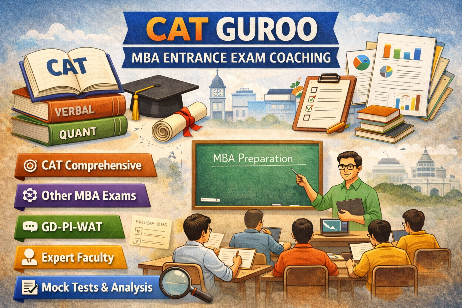 CAT GUROO (Courses, Batches, Fees, Reviews, Contact)