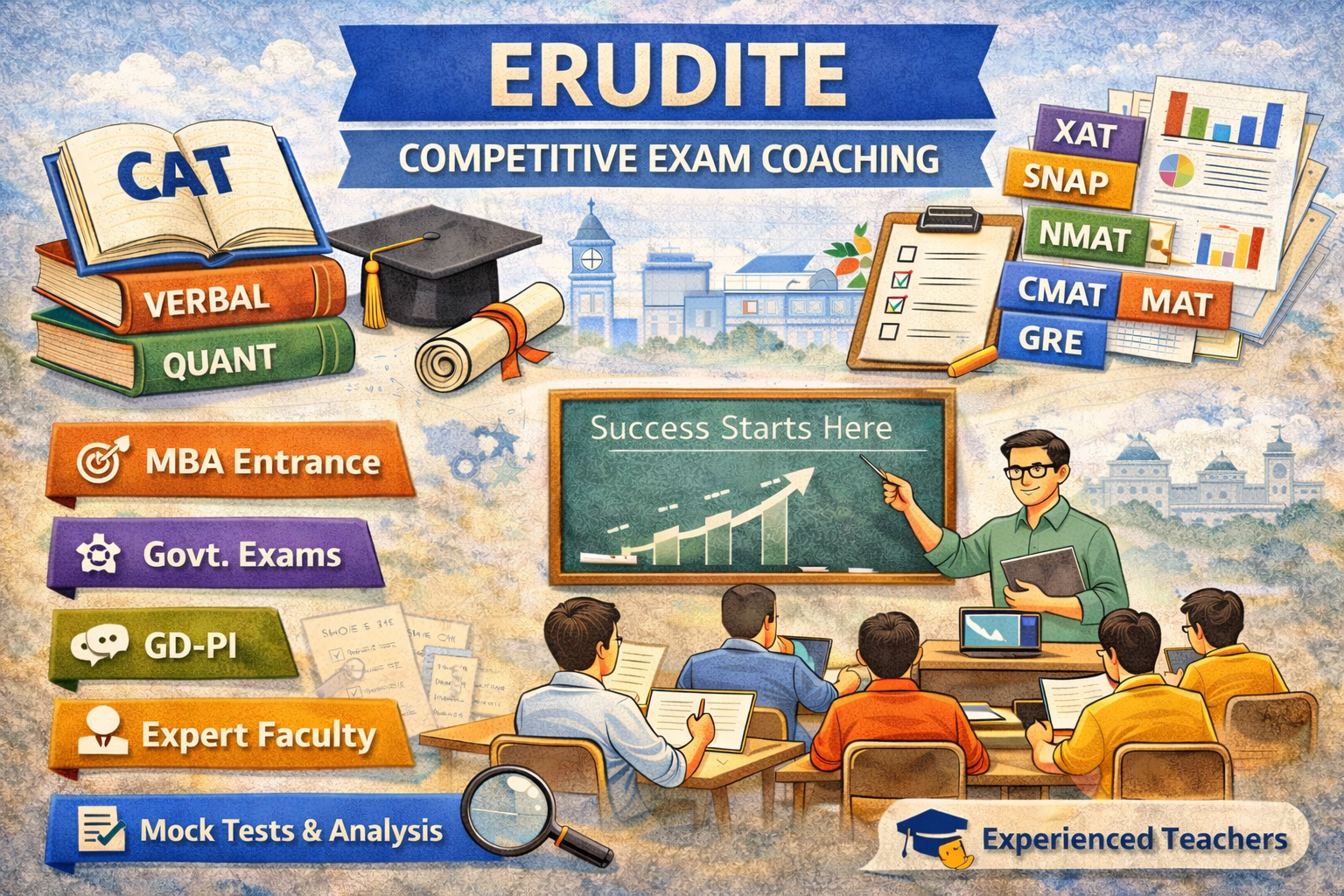ERUDITE (Courses, Batches, Fees, Reviews, Contact)