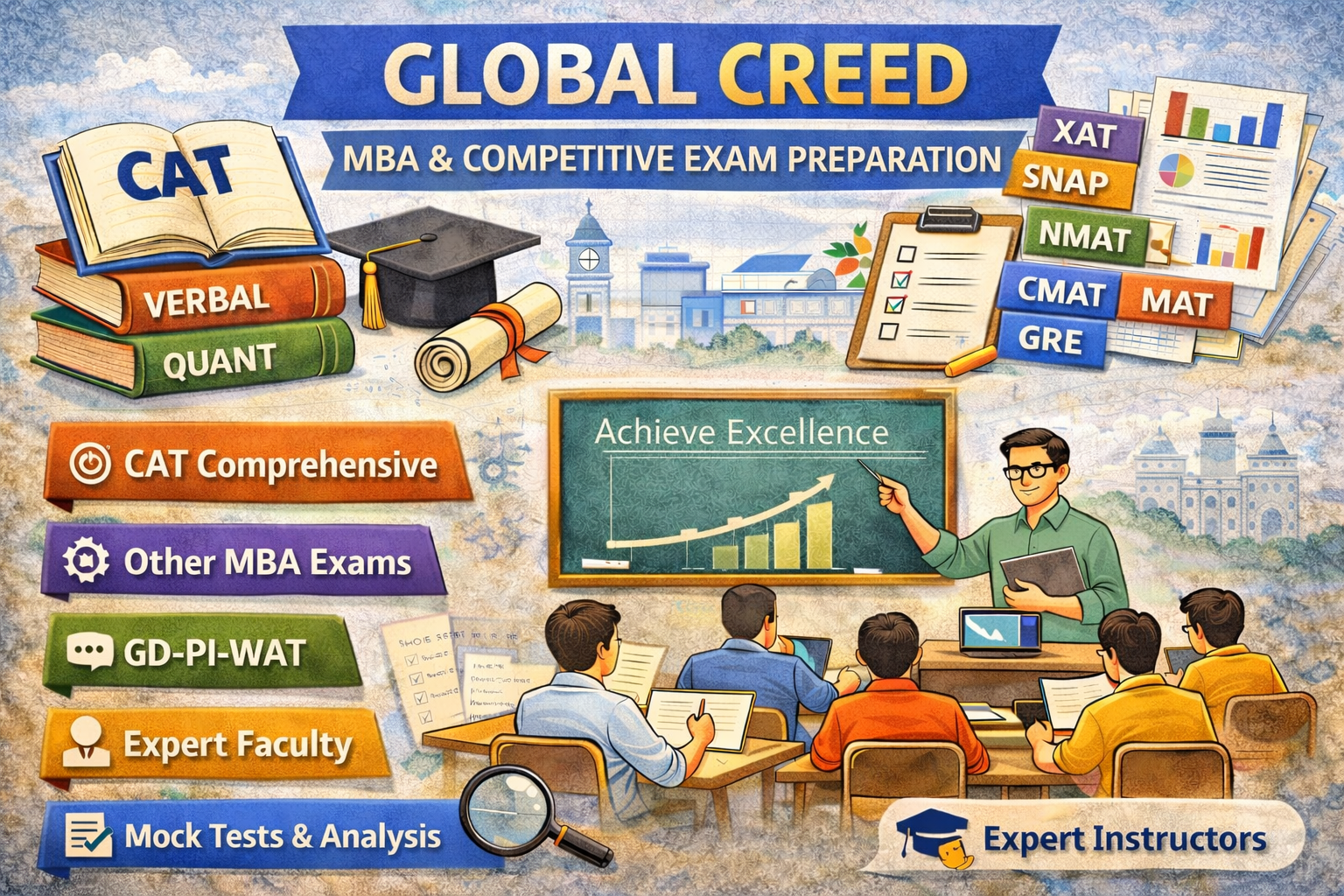 GLOBAL CREED (Courses, Batches, Fees, Reviews, Contact)