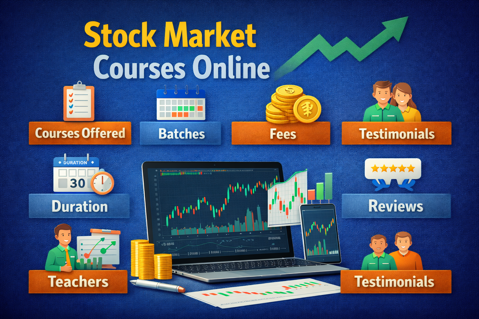 stock Market Courses Online (Courses, Batches, Fees, Reviews, Contact)