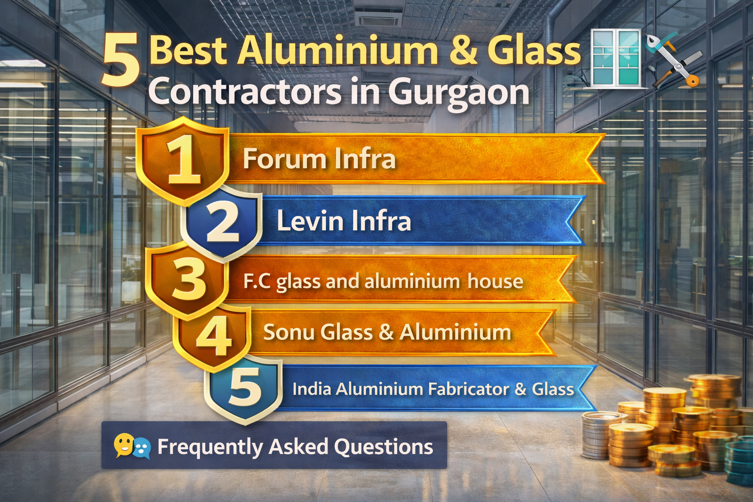 5 Best Aluminium & Glass Contractors in Gurgaon