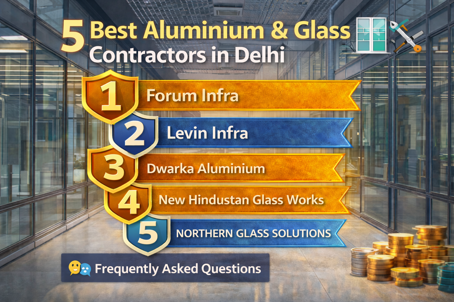 5 Best Aluminium & Glass Contractors in Delhi