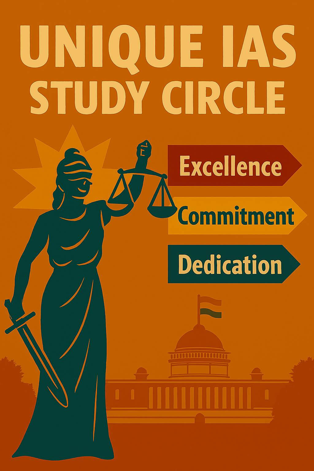 UNIQUE IAS STUDY CIRCLE (Courses, Batches, Fees, Reviews, Contact)