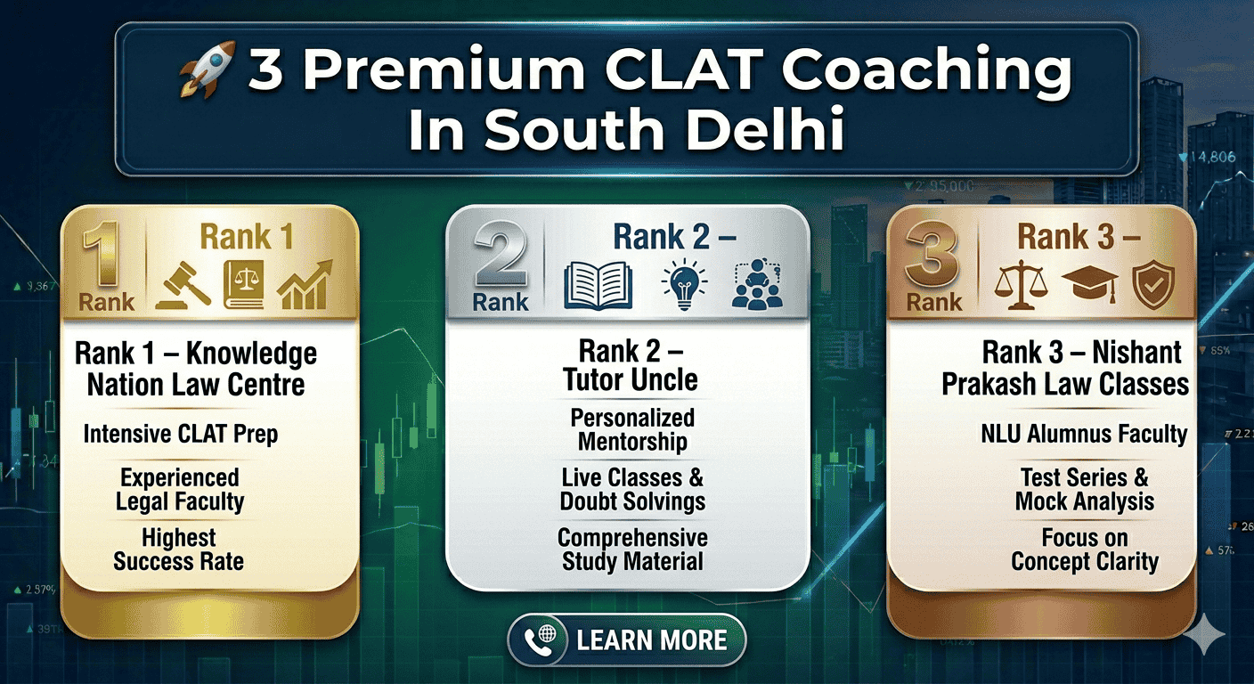3 Premium CLAT Coaching In South Delhi