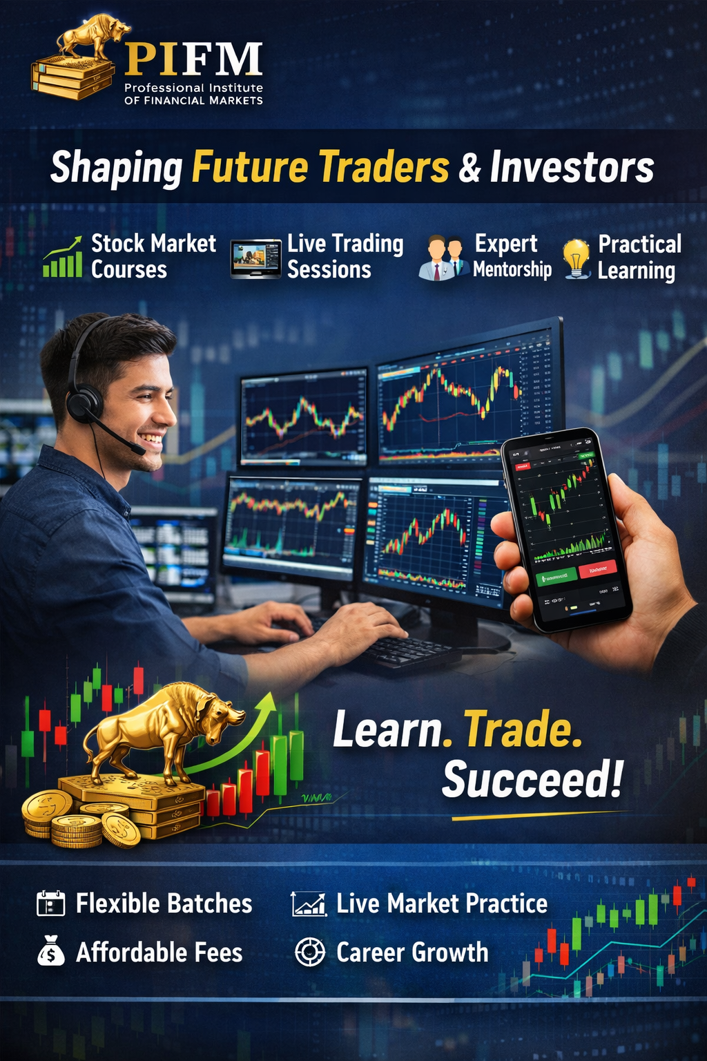 PIFM (Courses, Batches, Fees, Reviews, Contact)