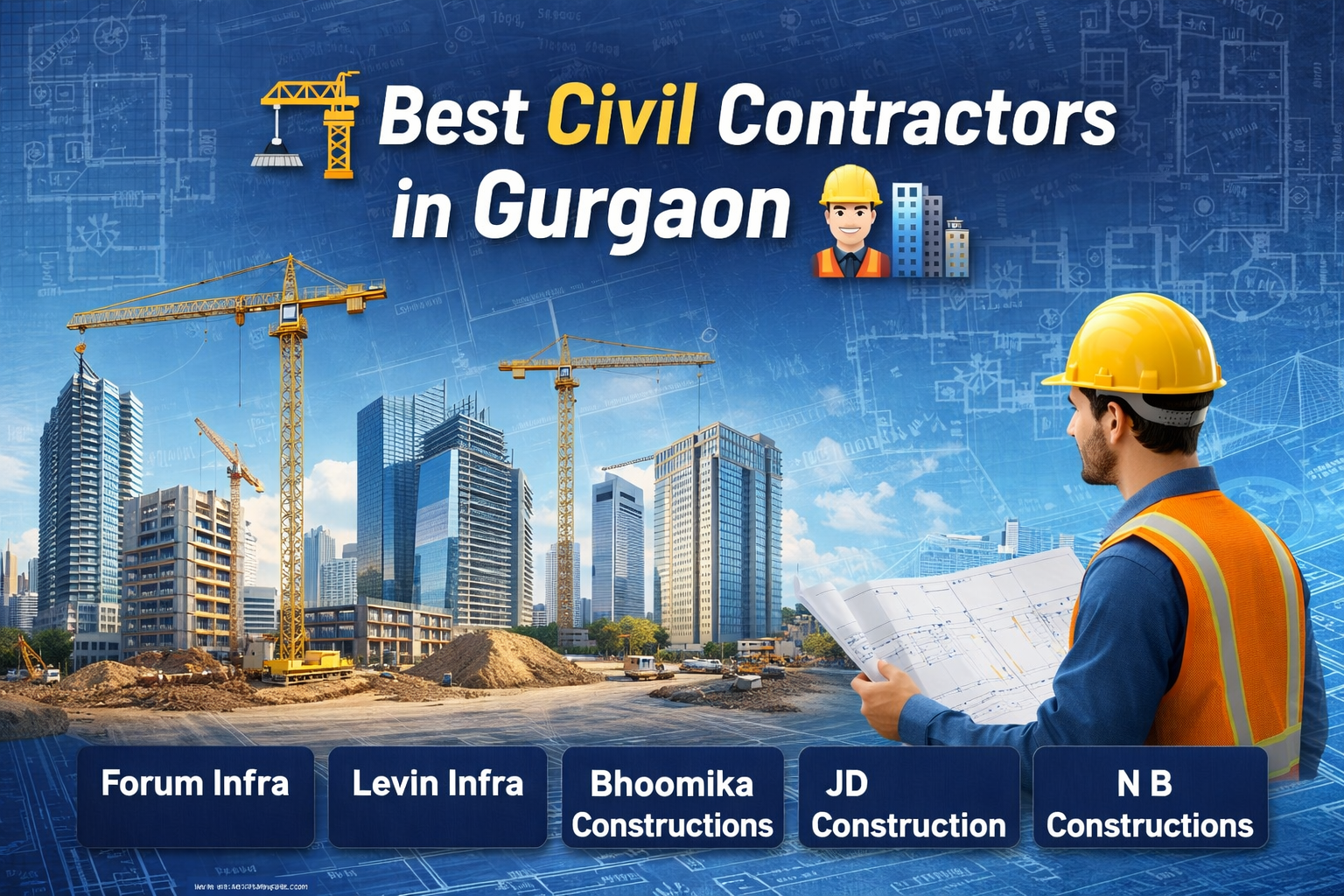 5 Best Civil Contractors in Gurgaon