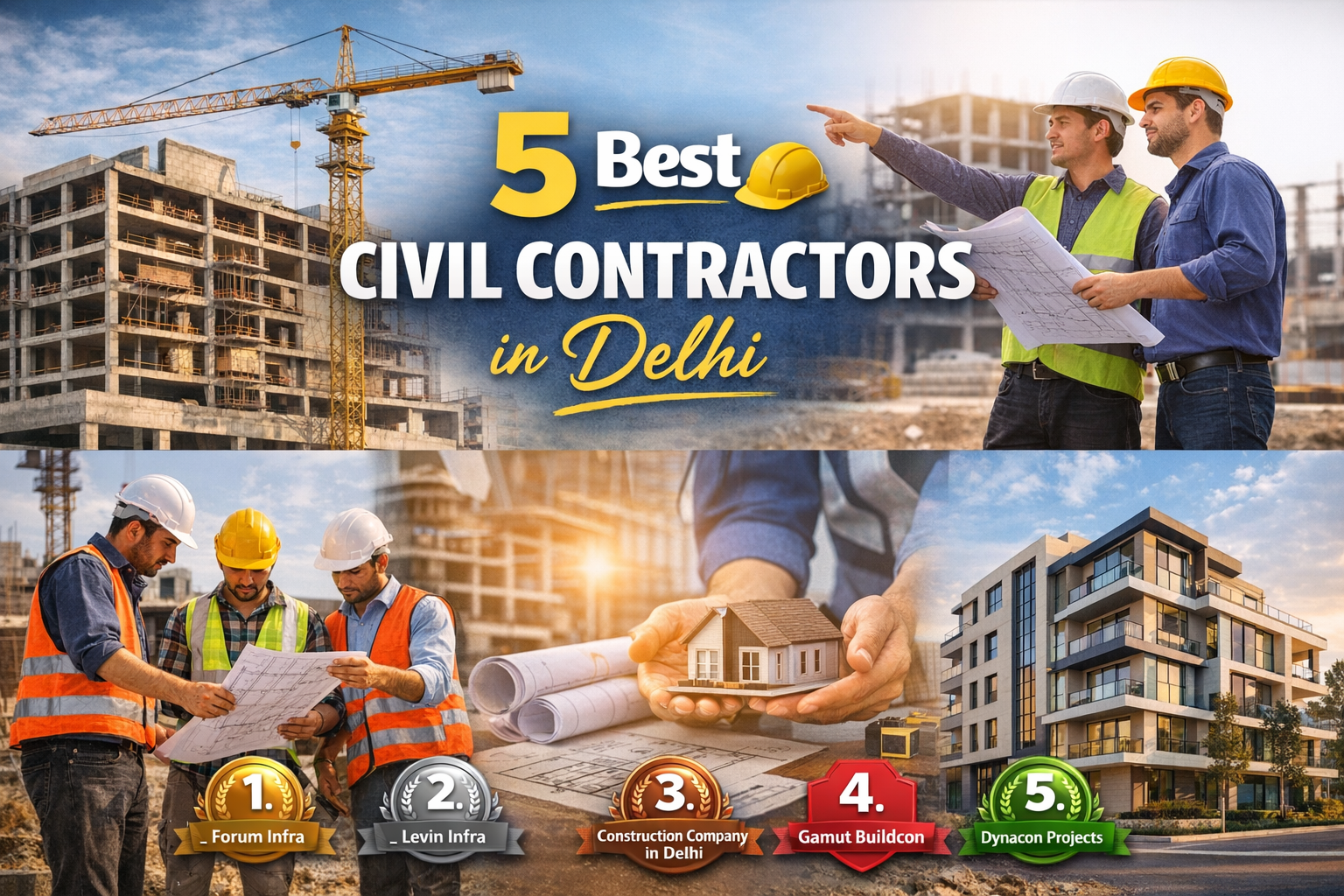 5 Best Civil Contractors in Delhi