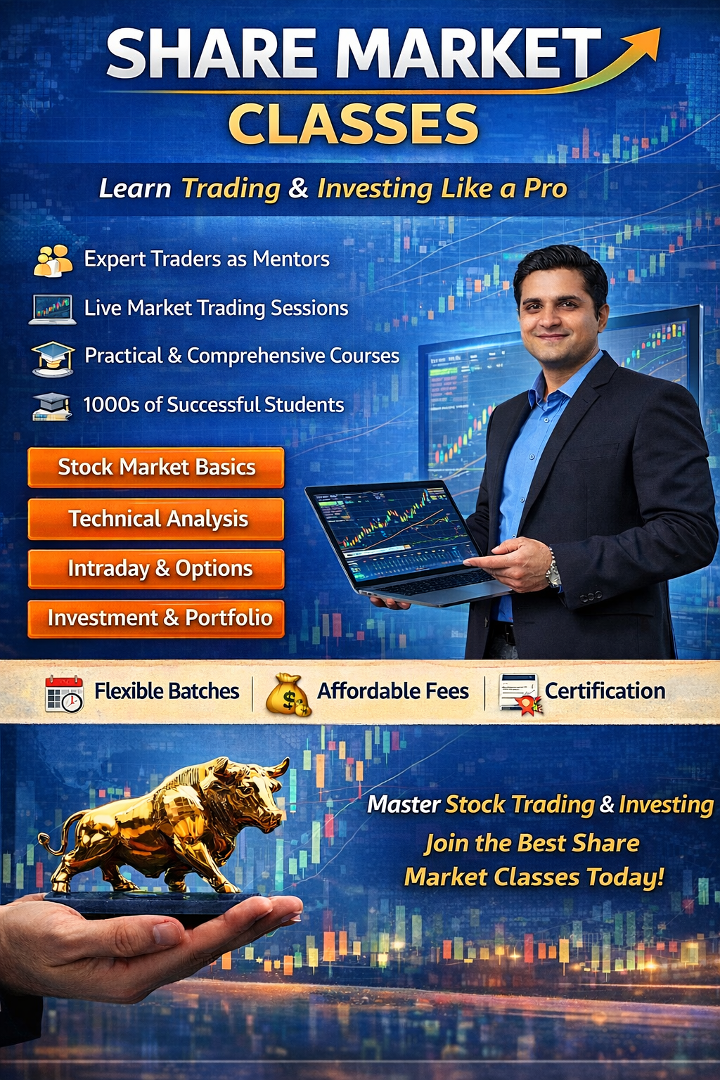 Share Market Classes (Courses, Batches, Fees, Reviews, Contact)