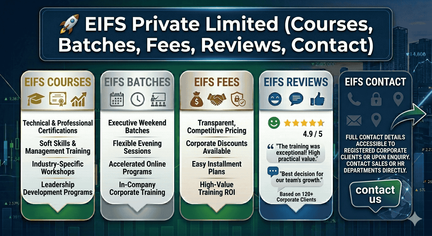 EIFS Private Limited (Courses, Batches, Fees, Reviews, Contact)