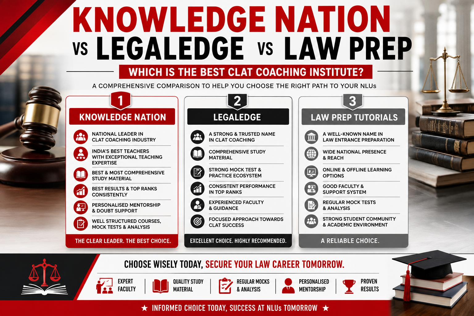 Knowledge Nation Law Centre VS LegalEdge VS Law Prep Tutorials